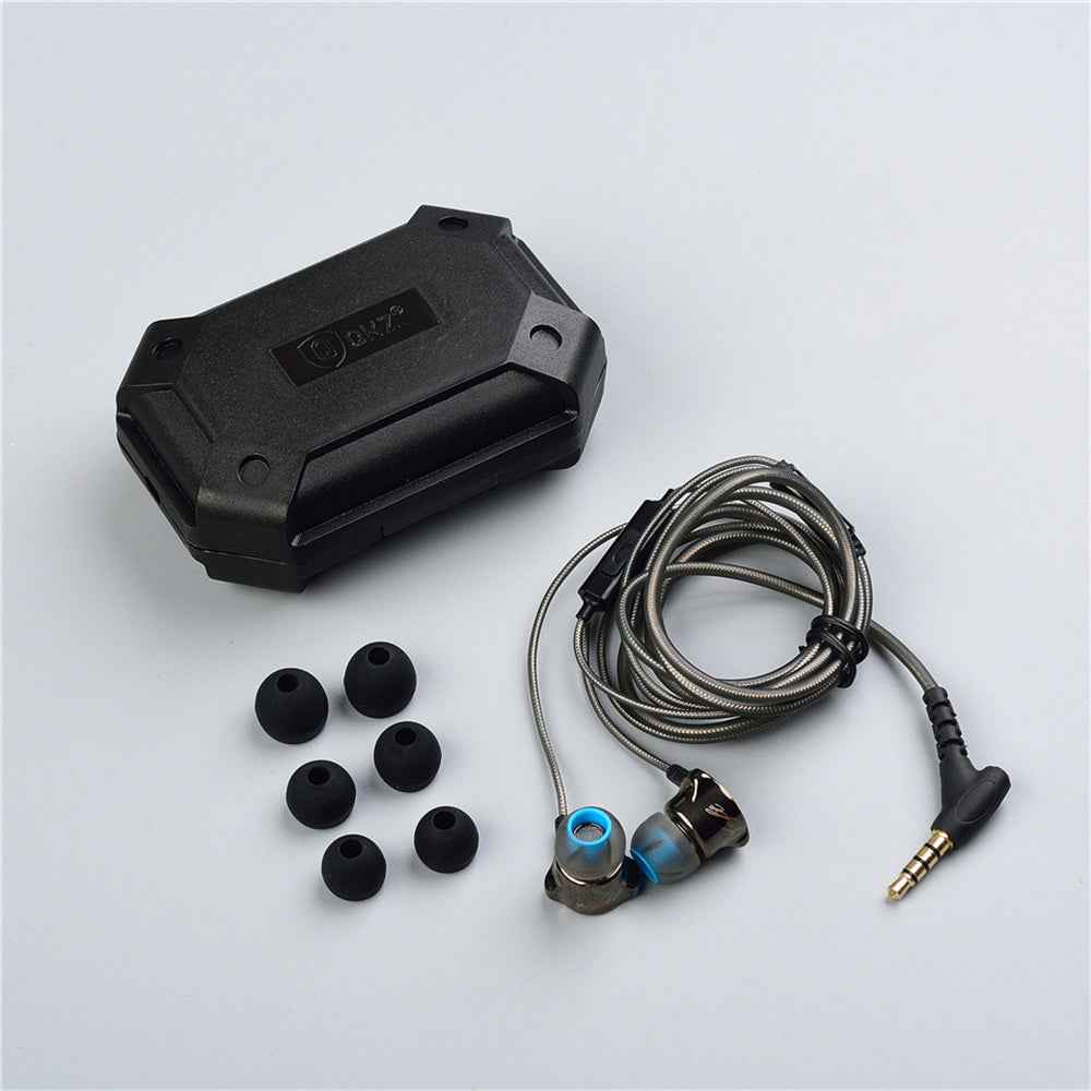 Heavy Bass In-Ear Metal Headphones with Microphone