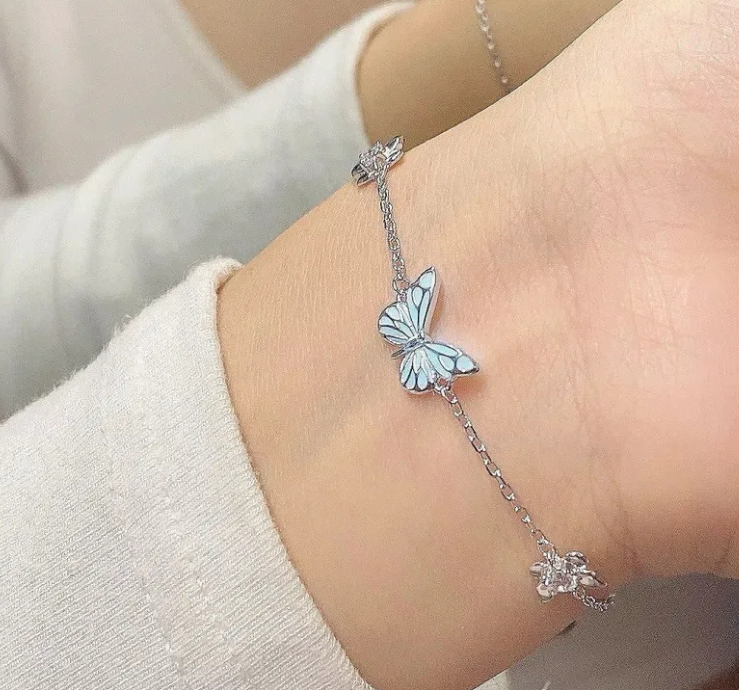 Blue Luminous Smart Butterfly Necklace - Snow's Gadgets and Accessories