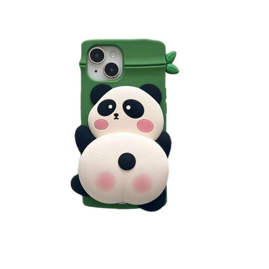 Cute Cartoon Panda Phone Case for iPhone 11 / 12 / 13 / 14 / 15 (Pro and Pro Max Options Available.)