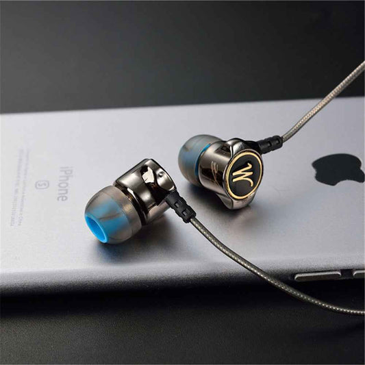 Heavy Bass In-Ear Metal Headphones with Microphone